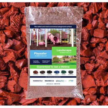 Playsafer Rubber Mulch | Terra Cotta Red